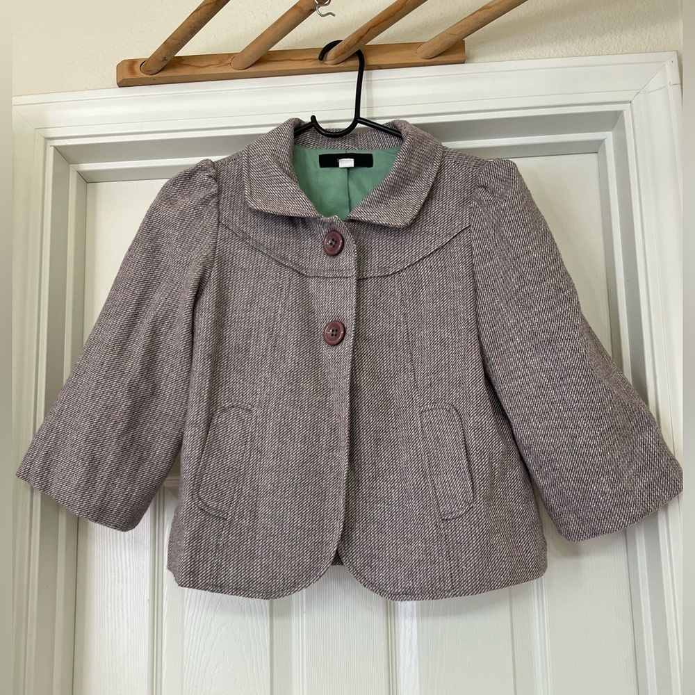 LUX Grey Blazer with Pink Undertones